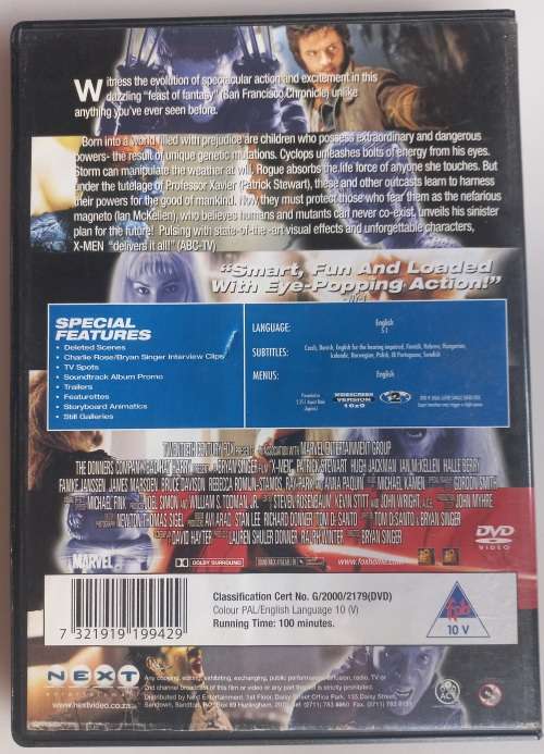 X-Men dvd