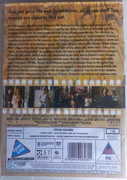 Miss Pettigrew lives for a day dvd