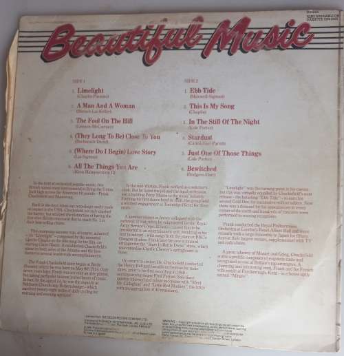 Beautiful music vol 1 - Frank Chacksfield and his orchestra LP