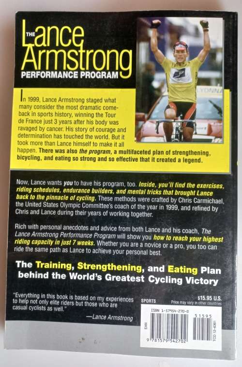 The Lance Armstrong performance program