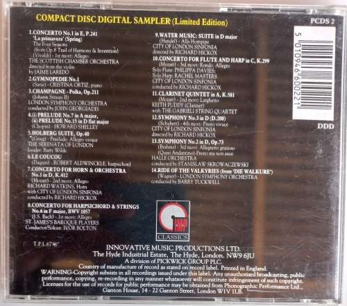Classical sampler limited edition volume two (cd)