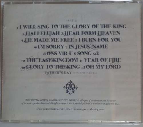 Glory to the king cd