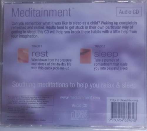 Meditainment rest + sleep cd *sealed*