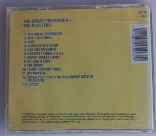 Platters - The great pretender cd