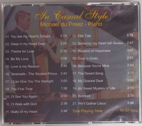 In casual style - Light classic love songs volume 1 cd