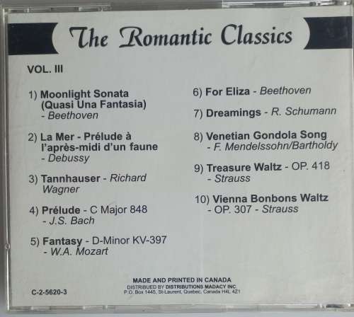 The romantic classics Vol 3 (cd)