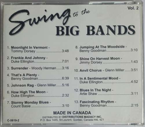 Swing to the big bands vol 2 (cd)