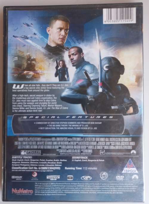 G.I. Joe The rise of the cobra dvd