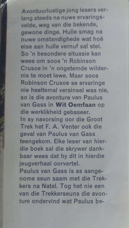 Wit oemfaan deur FA Venter