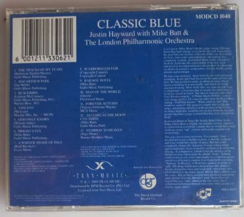 Classic Blue - Justin Hayward with Mike Batt cd
