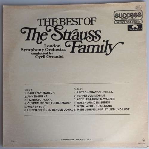The best of the Strauss family LP