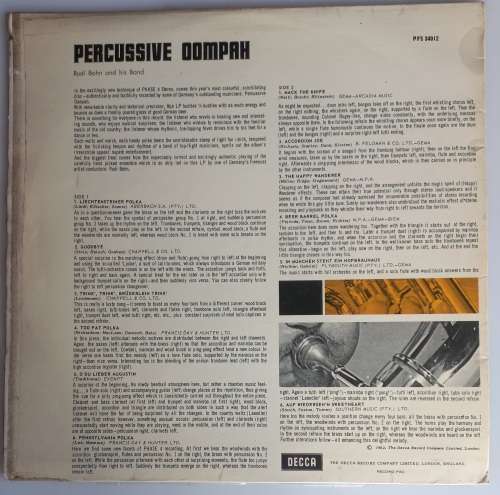 Rudi Bohn and his band - Percussive oompah LP