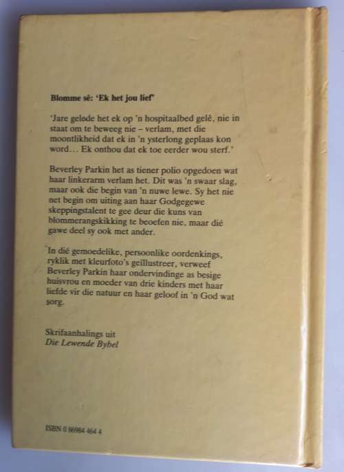 Se dit met blomme deur Beverley Parkin