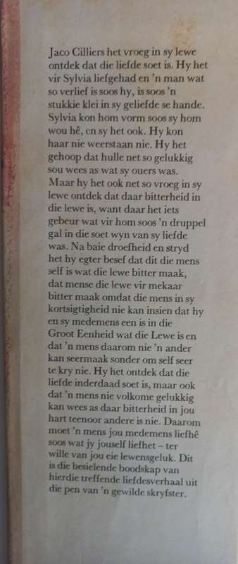 Soet is die liefde deur M Strydom