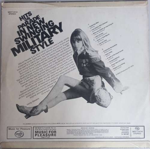 Hits on parade in new swinging military style LP