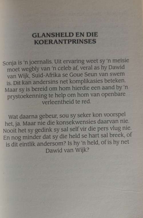 Glansheld en die koerantprinses deur Bernette Bergenthuin (Romanza)