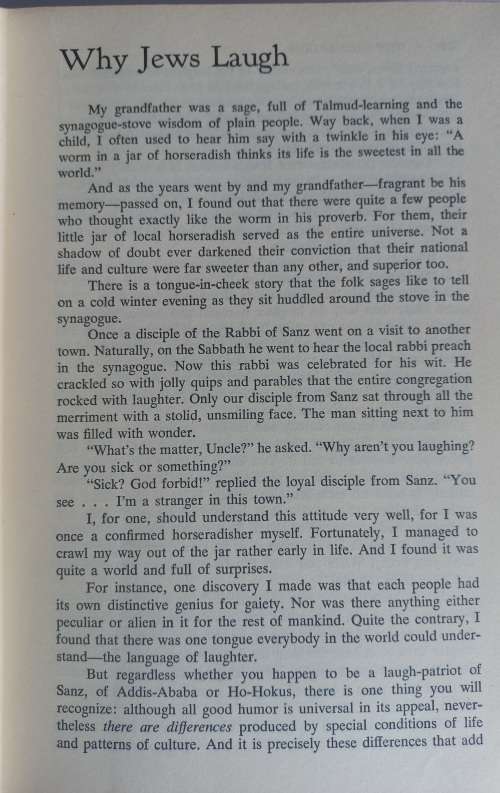 A treasury of Jewish humor edited by Nathan Ausubel