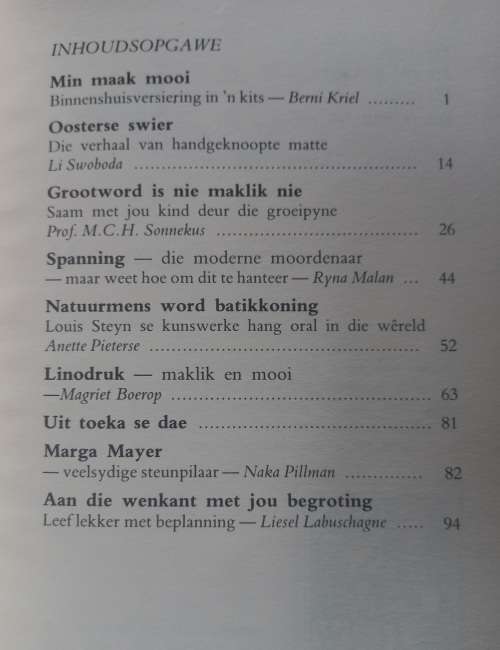 Vrou haar eie wereld - Katjiepiering & anys