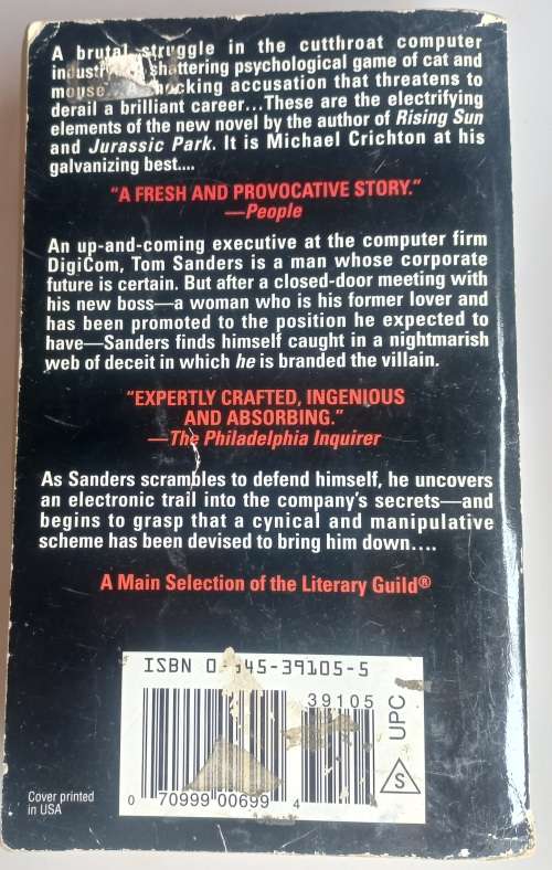 Disclosure by Michael Crichton