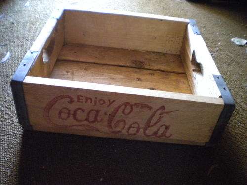 Wood Coke crate / coca cola crate