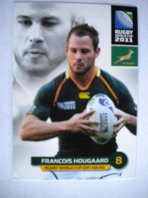 2011 World cup trading card no 74 - Francois Hougaard