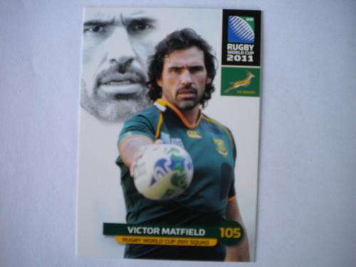 2011 World Cup trading card no 99 - Victor Matfield
