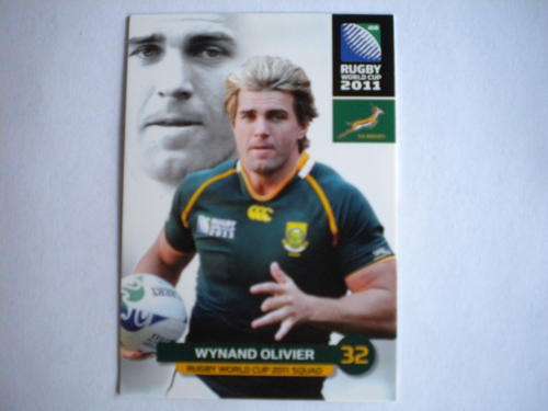 2011 World Cup trading card no 101 - Wynand Olivier