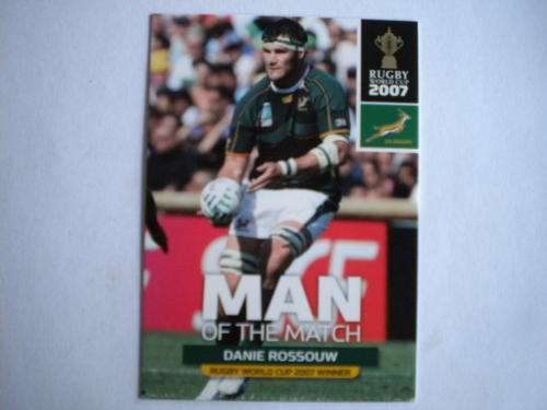 2011 World Cup trading card no 112 - Danie Rossouw