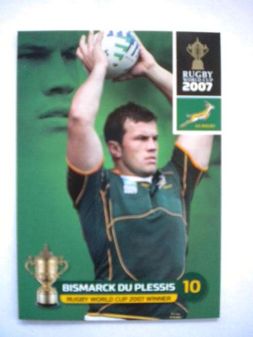 2011 World Cup trading card no 132 - Bismarck du Plessis