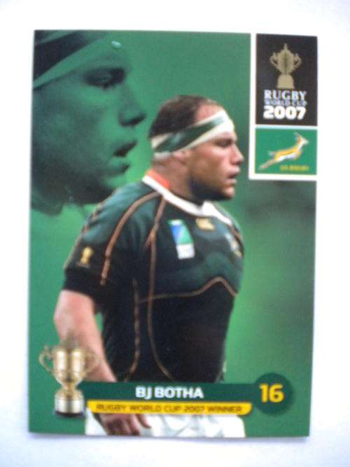 2011 World Cup trading card no 133 - BJ Botha