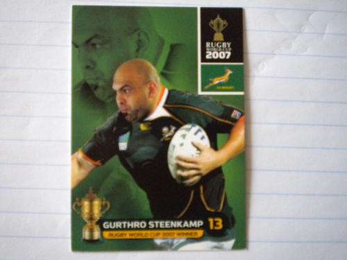 2011 World Cup trading card no 142 - Gurthro Steenkamp