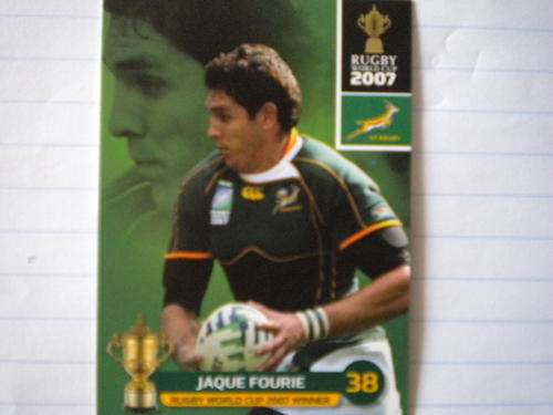 2011 World cup trading card no 144 - Jaque Fourie
