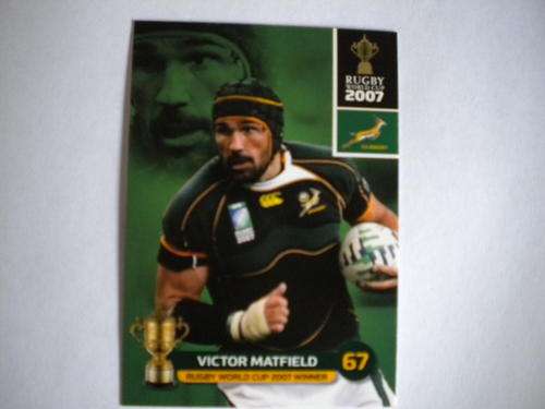 2011 World Cup trading card no 155 - Victor Matfield