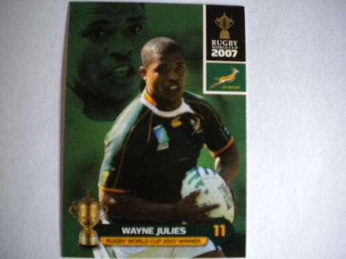 2011 World Cup trading card no 156 - Wayne Julies