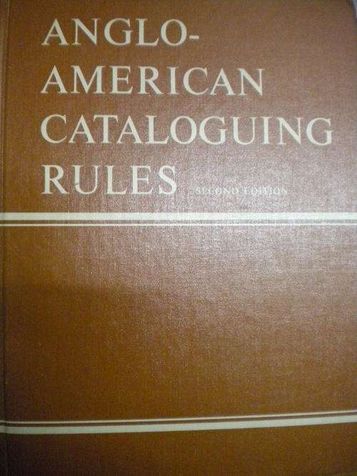 Anglo American Cataloguing rules
