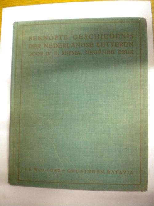 Beknopte geschiedenis der Nederlandse Letteren. 1935