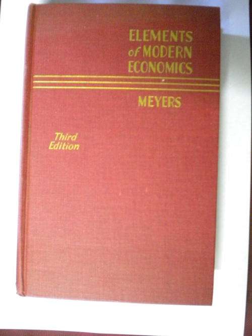 Elements of modern economics