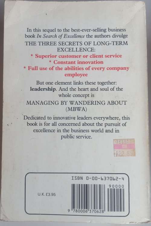 A passion for excellence by Tom Peters