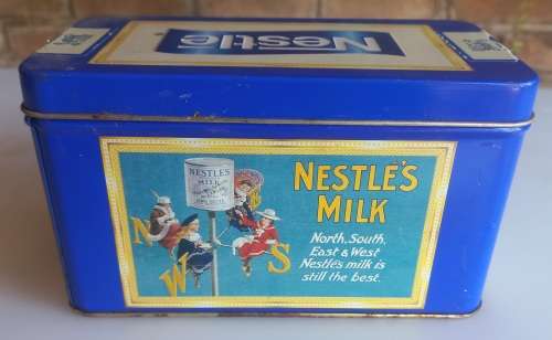 Nestle`s milk tin
