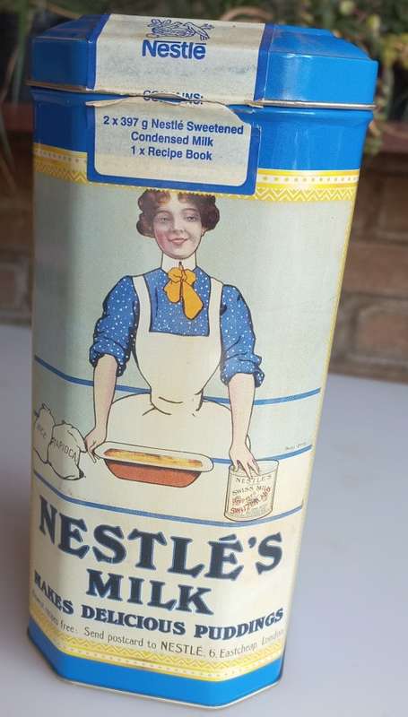 Nestle`s milk tin