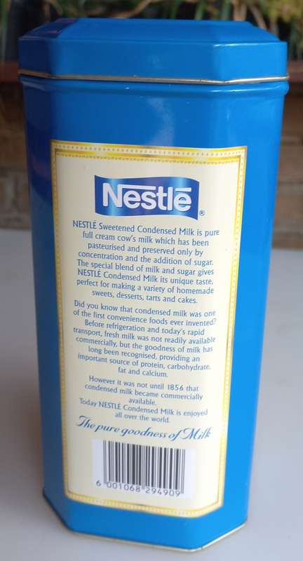 Nestle`s milk tin