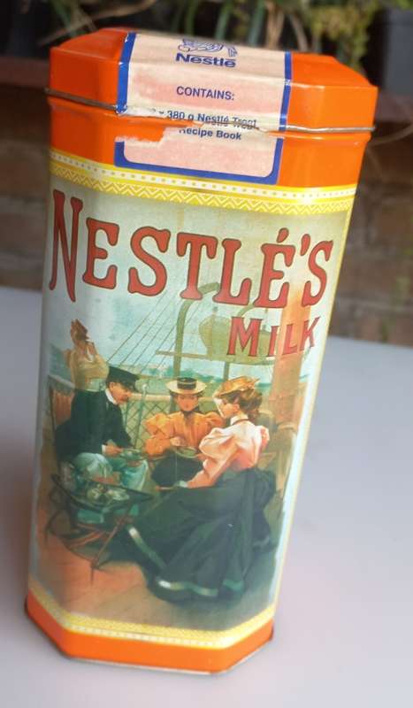 Nestle`s milk tin