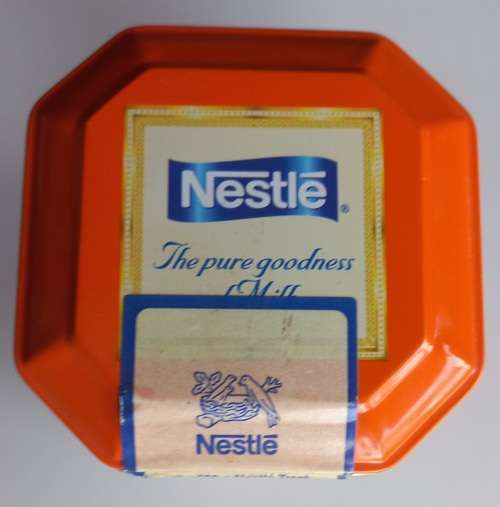 Nestle`s milk tin