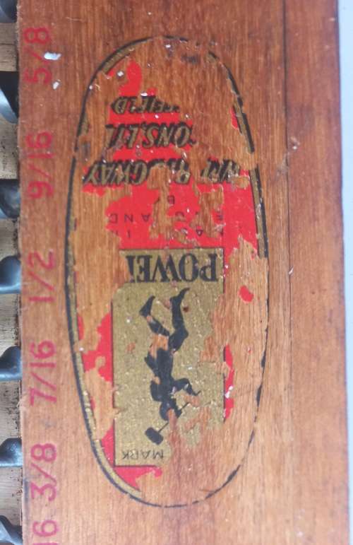 Vintage Ridgway drill bits set in case *restored*