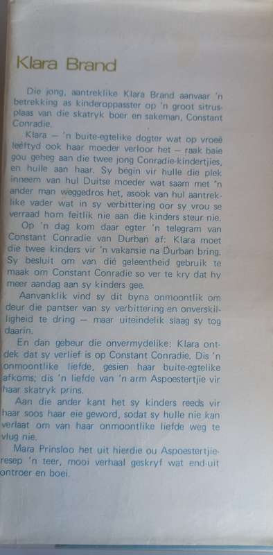 Klara Brand deur Mara Prinsloo