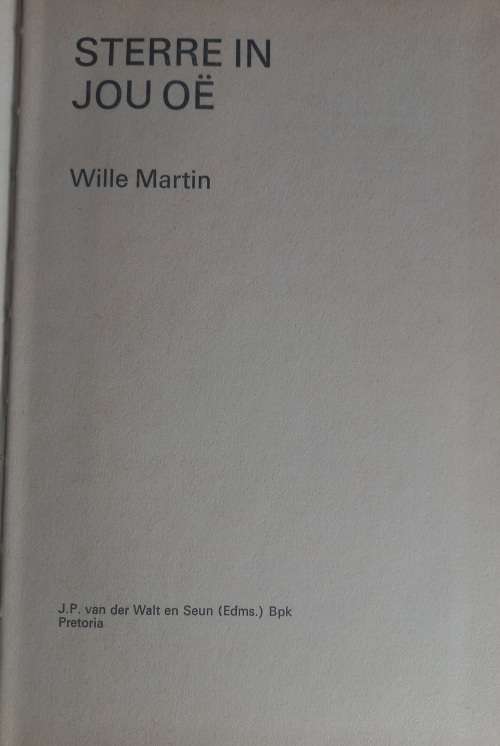 Sterre in jou oe deur Wille Martin