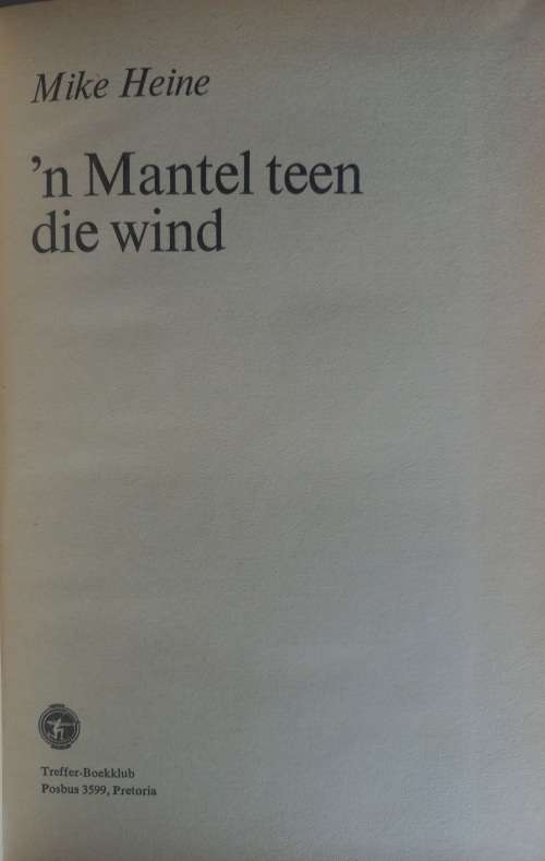 `n Mantel teen die wind deur Mike Heine