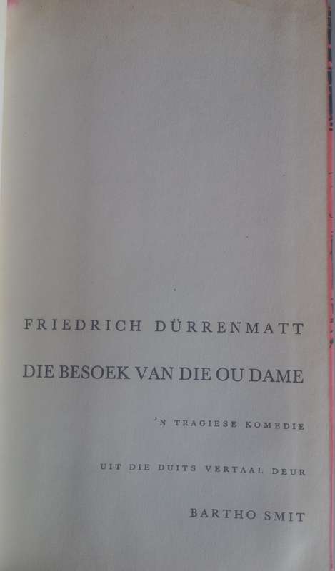 Die besoek van die ou dame deur Friedrich Durrenmatt