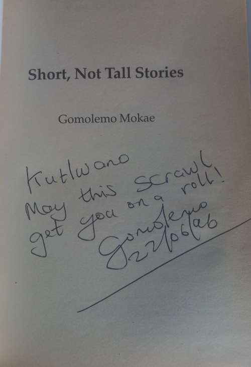 Short, not tall stories by Gomolemo Mokae