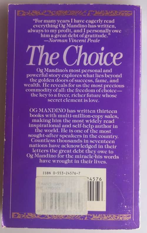The choice by OG Mandino